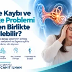 İşitme kaybı ve denge problemi ilişkisini anlatan iç kulak ve vestibüler rehabilitasyon görseli