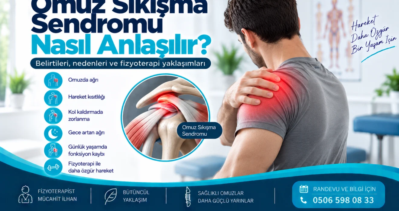 Omuz Sıkışma Sendromu Nasıl Anlaşılır? için anatomik görsel ve fizyoterapi değerlendirmesi
