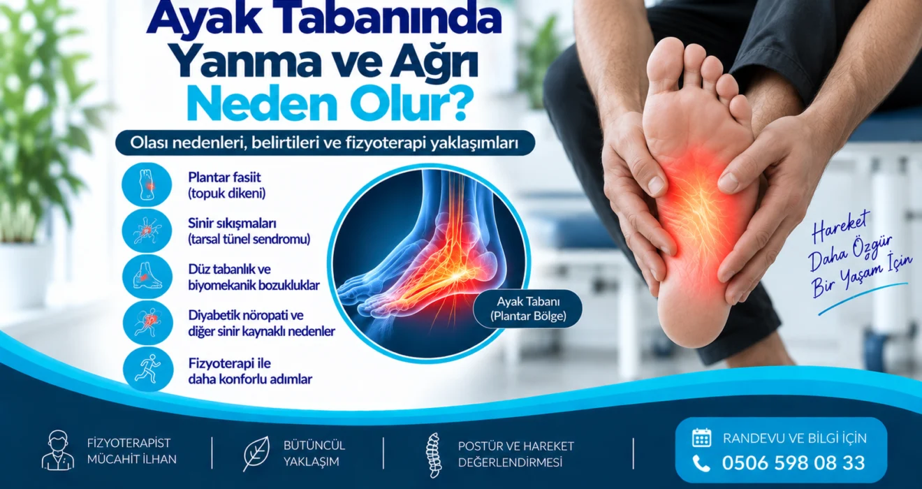 Ayak tabanında yanma ve ağrıda ayak fonksiyonunun fizyoterapi değerlendirmesi