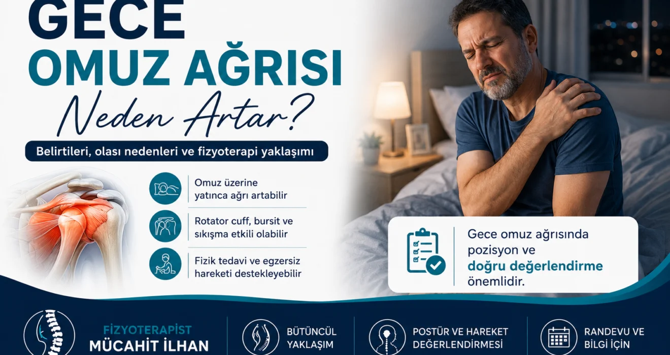 Gece omuz ağrısı ve fizik tedavi değerlendirmesi