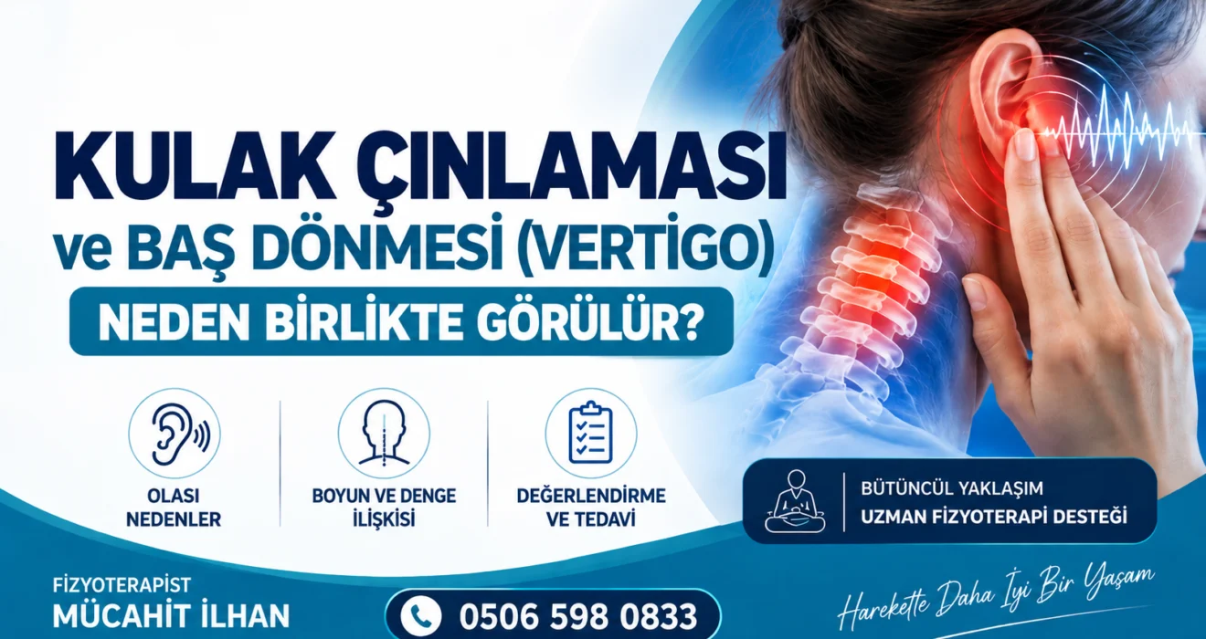 Kulak çınlaması ve baş dönmesi ilişkisini anlatan görsel